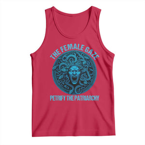 The Female Gaze Petrify The Patriarchy Tank Top Medusa Feminist TS11 Red Print Your Wear