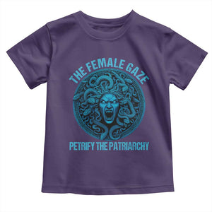 The Female Gaze Petrify The Patriarchy Toddler T Shirt Medusa Feminist TS11 Purple Print Your Wear