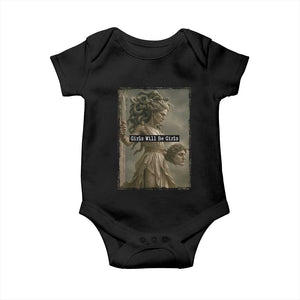 Girls Will Be Girls Medusa Feminist Baby Onesie Women's Right TS11 Black Print Your Wear