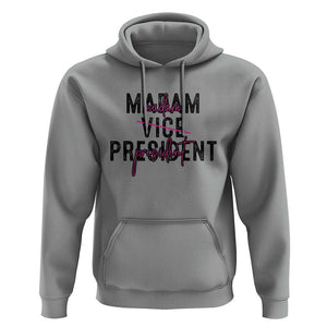 Funny Harris For President Hoodie Madam Vice President 2024 TS11 Sport Gray Print Your Wear