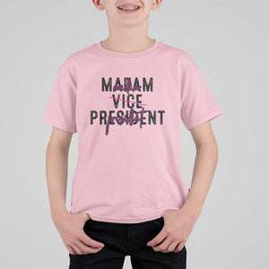 Funny Harris For President T Shirt For Kid Madam Vice President 2024 TS11 Light Pink Print Your Wear