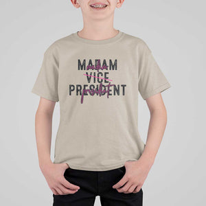 Funny Harris For President T Shirt For Kid Madam Vice President 2024 TS11 Sand Print Your Wear