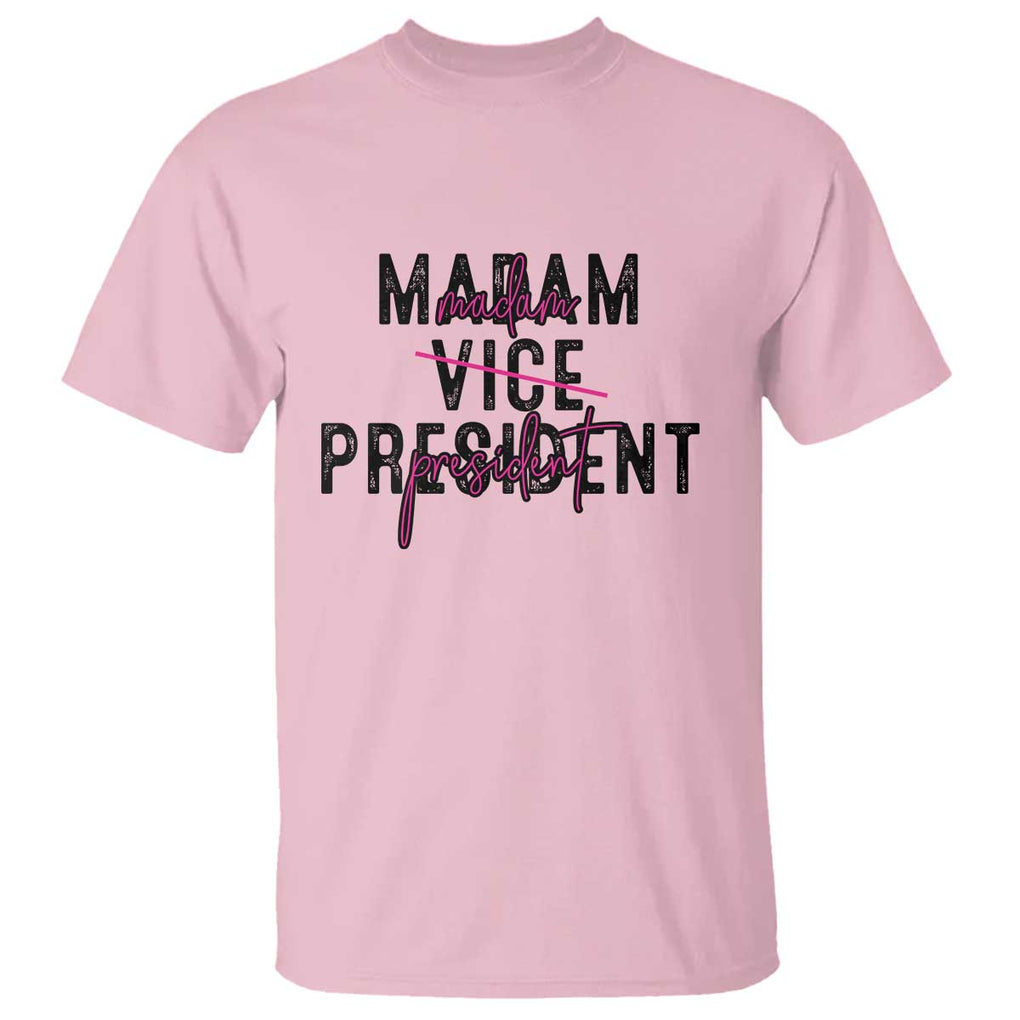 Funny Harris For President T Shirt Madam Vice President 2024 TS11 Light Pink Print Your Wear