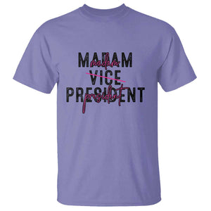 Funny Harris For President T Shirt Madam Vice President 2024 TS11 Violet Print Your Wear