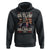 Trump Vance 2024 Hoodie I'm Voting For The Outlaw And The Hillbilly US Flag TS11 Black Print Your Wear