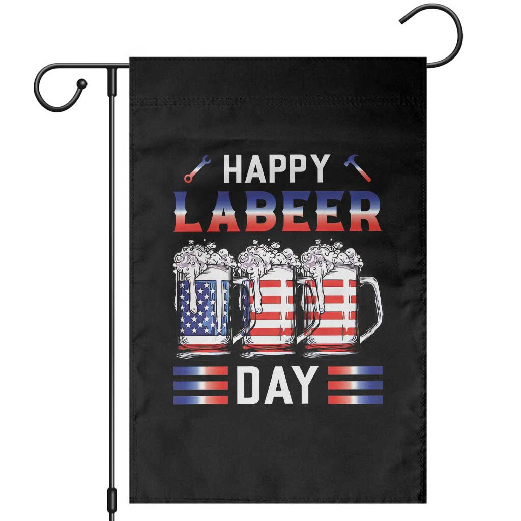 Funny Labor Day Drinking Garden Flag Labeer Day American Flag Beer Mug TS11 Black Print Your Wear