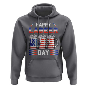 Funny Labor Day Drinking Hoodie Labeer Day American Flag Beer Mug TS11 Charcoal Print Your Wear