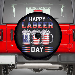 Funny Labor Day Drinking Spare Tire Cover Labeer Day American Flag Beer Mug TS11 Black Print Your Wear