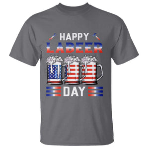 Funny Labor Day Drinking T Shirt Labeer Day American Flag Beer Mug TS11 Charcoal Print Your Wear