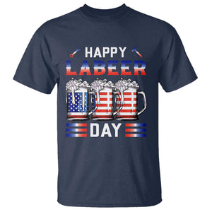 Funny Labor Day Drinking T Shirt Labeer Day American Flag Beer Mug TS11 Navy Print Your Wear
