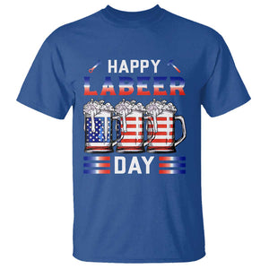 Funny Labor Day Drinking T Shirt Labeer Day American Flag Beer Mug TS11 Royal Blue Print Your Wear