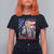 Funny Make America Work Again T Shirt For Women Trump Labor Day American Flag Wrench TS11 Black Print Your Wear