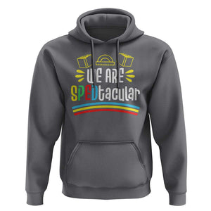 Special Education Teacher Hoodie We Are SPEDtacular Book Ruler TS11 Charcoal Print Your Wear