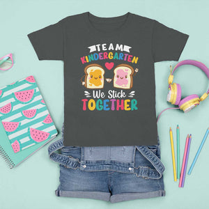 Back To School T Shirt For Kid Team Kindergarten We Stick Together Bread Jam TS11 Dark Heather Print Your Wear