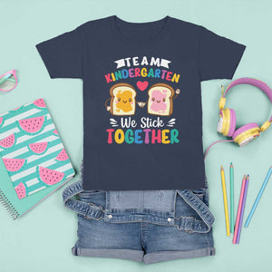 Back To School T Shirt For Kid Team Kindergarten We Stick Together Bread Jam TS11 Navy Print Your Wear