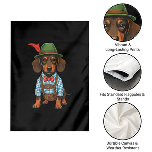 Oktoberfest Dachshund Cute Wiener Dog German Festival Garden Flag TS11 Print Your Wear