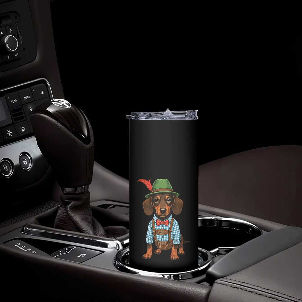 Oktoberfest Dachshund Cute Wiener Dog German Festival Skinny Tumbler TS11 Print Your Wear