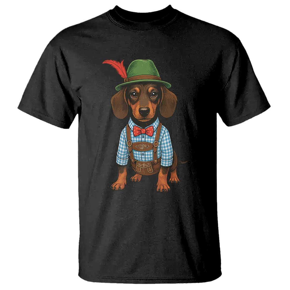 Oktoberfest Dachshund Cute Wiener Dog German Festival T Shirt TS11 Black Print Your Wear