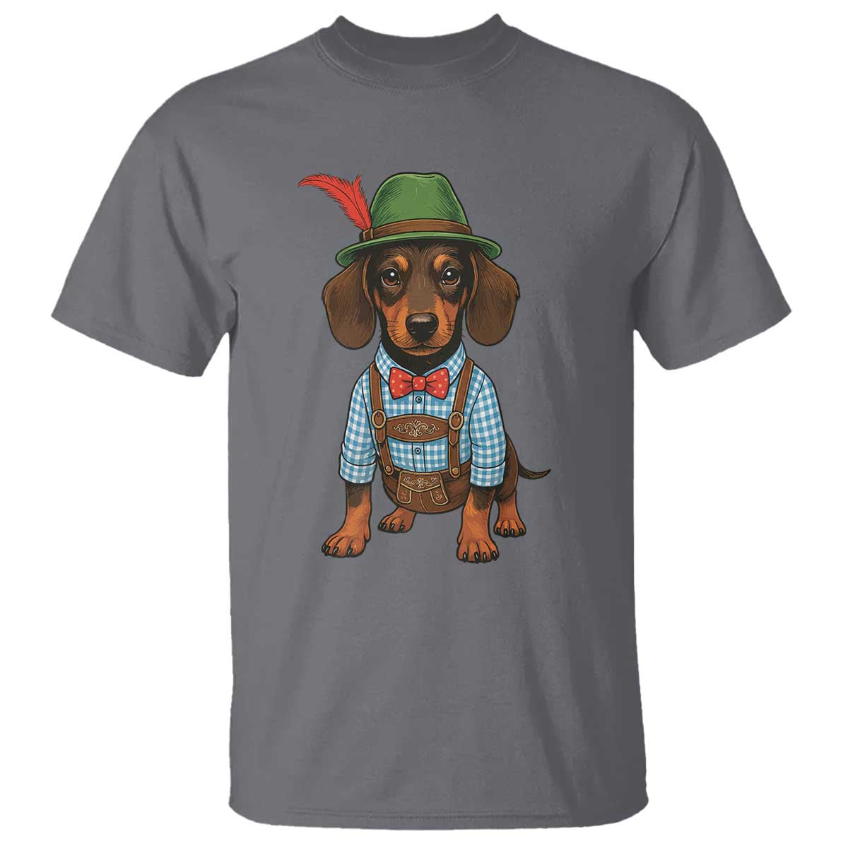 Oktoberfest Dachshund Cute Wiener Dog German Festival T Shirt TS11 Charcoal Print Your Wear