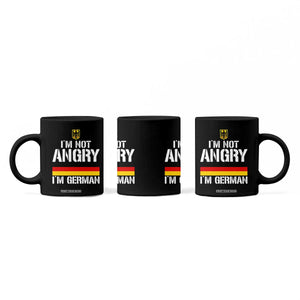 Funny I Am Not Angry I Am German Coffee Mug Germany Flag German American TS11 Print Your Wear