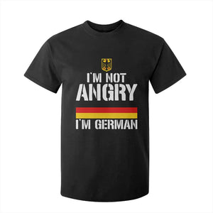 Funny I Am Not Angry I Am German T Shirt For Kid Germany Flag German American TS11 Black Print Your Wear
