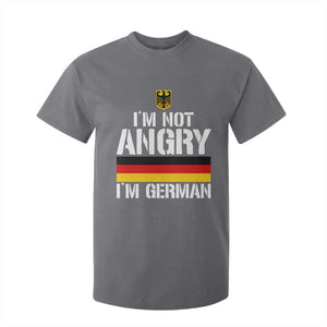 Funny I Am Not Angry I Am German T Shirt For Kid Germany Flag German American TS11 Charcoal Print Your Wear
