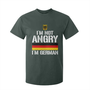 Funny I Am Not Angry I Am German T Shirt For Kid Germany Flag German American TS11 Dark Forest Green Print Your Wear