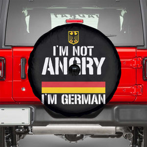Funny I Am Not Angry I Am German Spare Tire Cover Germany Flag German American TS11 Black Print Your Wear