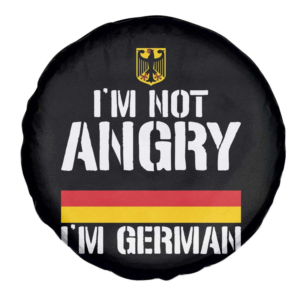 Funny I Am Not Angry I Am German Spare Tire Cover Germany Flag German American TS11 Print Your Wear