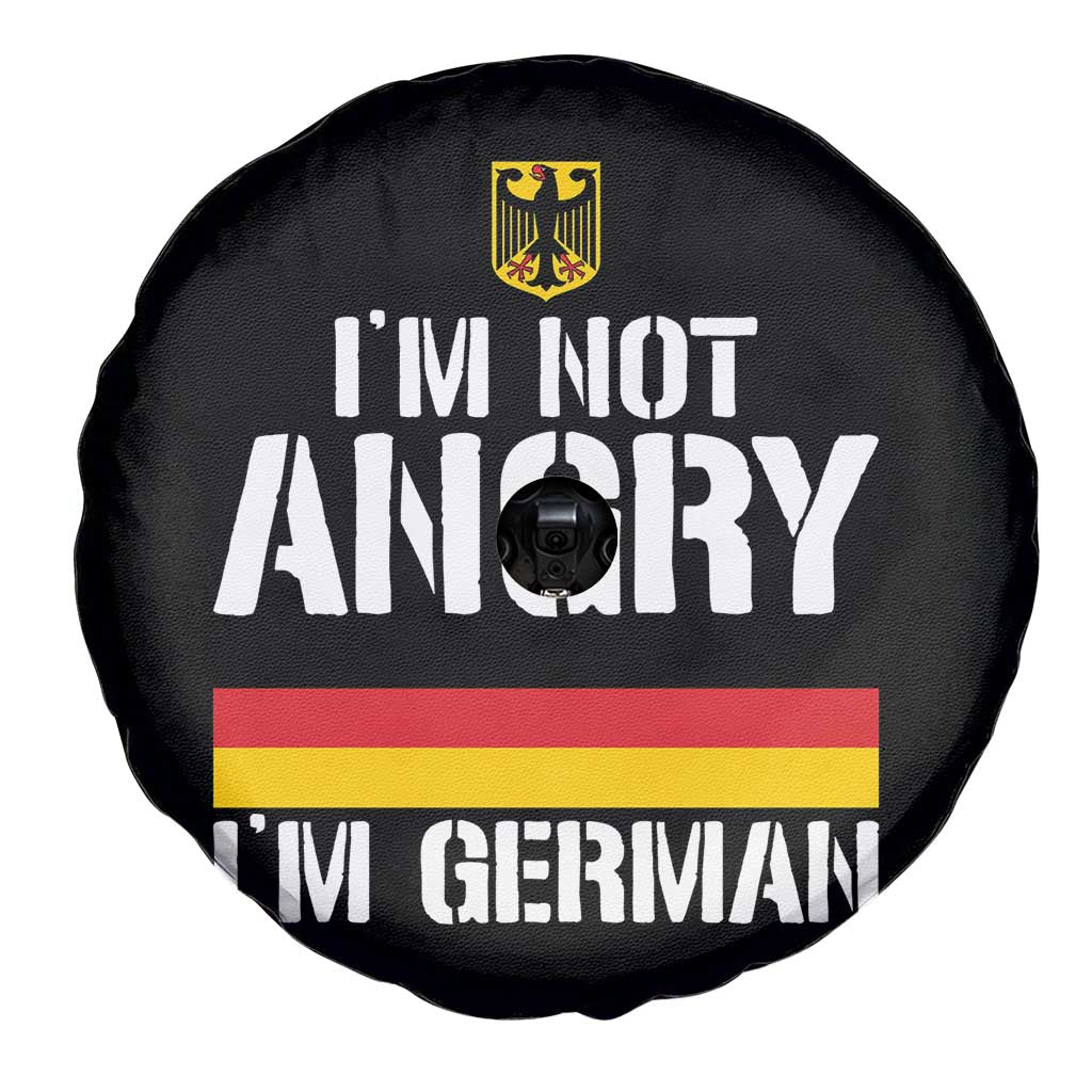 Funny I Am Not Angry I Am German Spare Tire Cover Germany Flag German American TS11 Print Your Wear