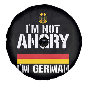 Funny I Am Not Angry I Am German Spare Tire Cover Germany Flag German American TS11 Print Your Wear