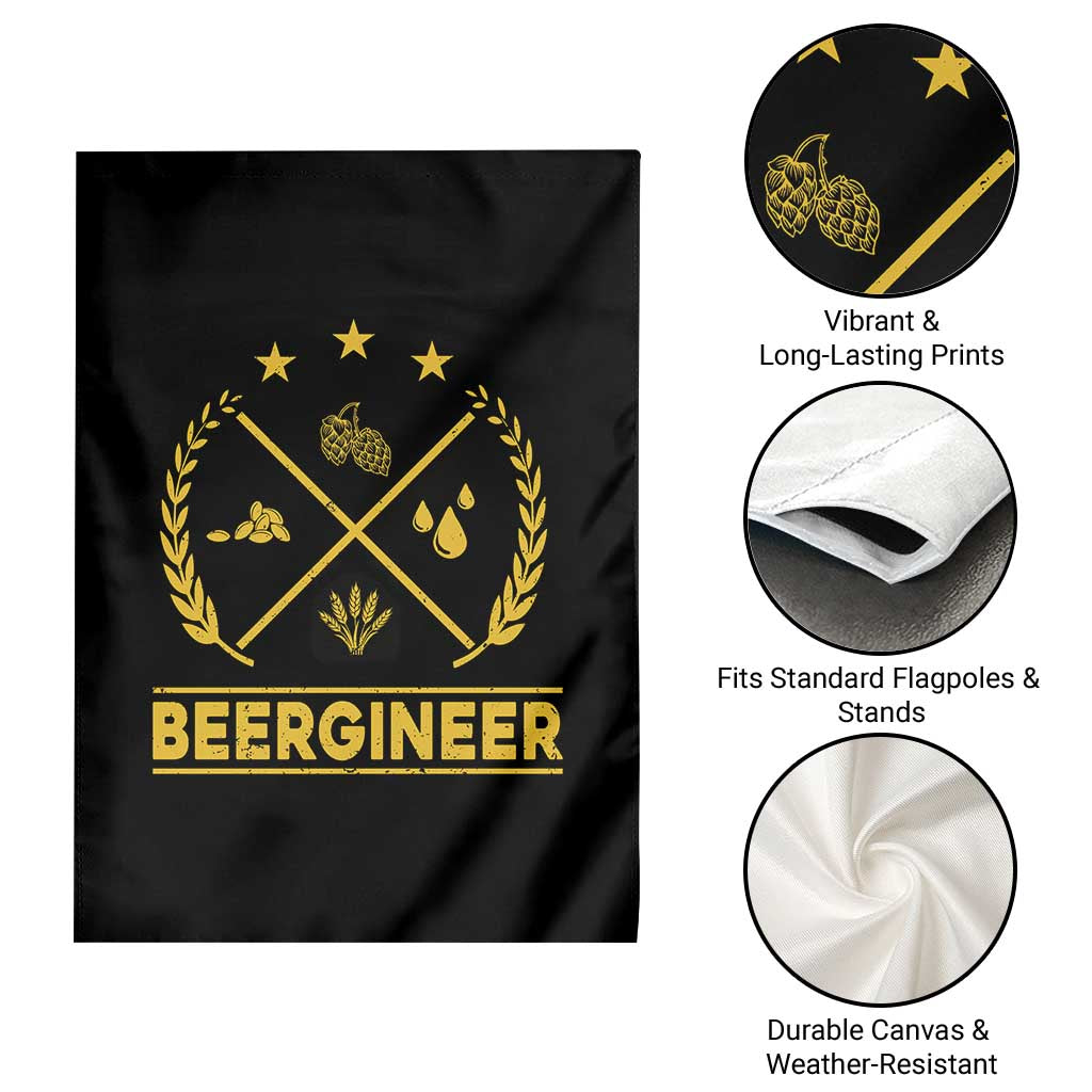 Funny Beergineer Garden Flag Homebrew Craft Beer Drinking Lover TS11 Print Your Wear