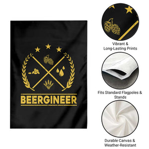 Funny Beergineer Garden Flag Homebrew Craft Beer Drinking Lover TS11 Print Your Wear