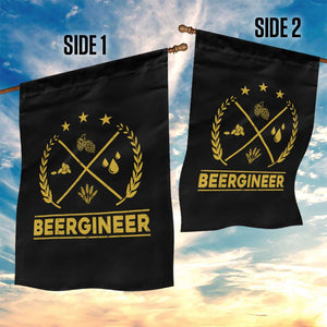 Funny Beergineer Garden Flag Homebrew Craft Beer Drinking Lover TS11 Print Your Wear
