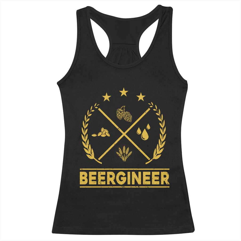 Funny Beergineer Racerback Tank Top Homebrew Craft Beer Drinking Lover TS11 Black Print Your Wear