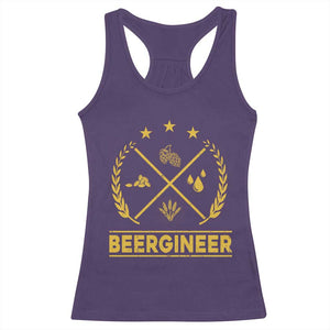 Funny Beergineer Racerback Tank Top Homebrew Craft Beer Drinking Lover TS11 Purple Print Your Wear