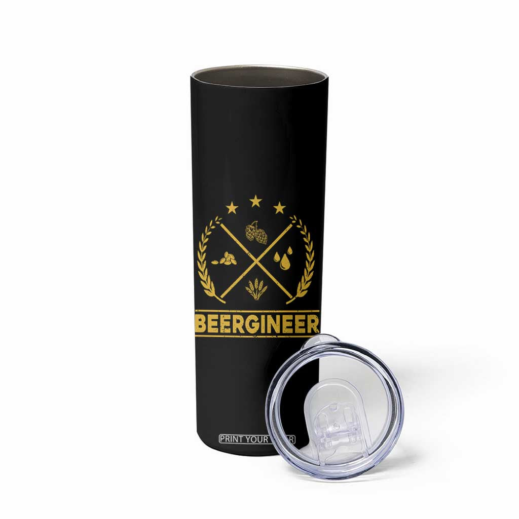 Funny Beergineer Skinny Tumbler Homebrew Craft Beer Drinking Lover TS11 Print Your Wear