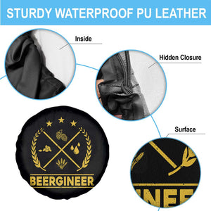 Funny Beergineer Spare Tire Cover Homebrew Craft Beer Drinking Lover TS11 Print Your Wear