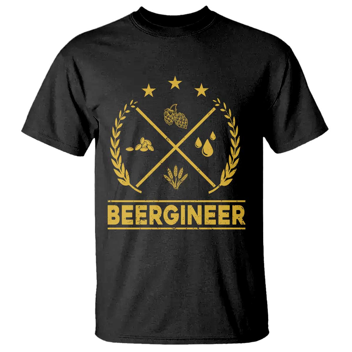 Funny Beergineer T Shirt Homebrew Craft Beer Drinking Lover TS11 Black Print Your Wear