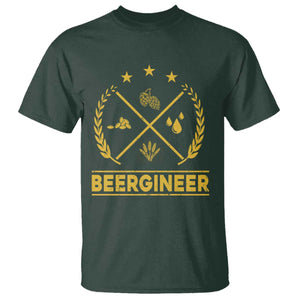 Funny Beergineer T Shirt Homebrew Craft Beer Drinking Lover TS11 Dark Forest Green Print Your Wear