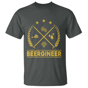 Funny Beergineer T Shirt Homebrew Craft Beer Drinking Lover TS11 Dark Heather Print Your Wear