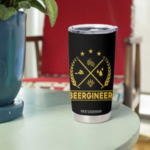 Funny Beergineer Tumbler Cup Homebrew Craft Beer Drinking Lover TS11 Print Your Wear