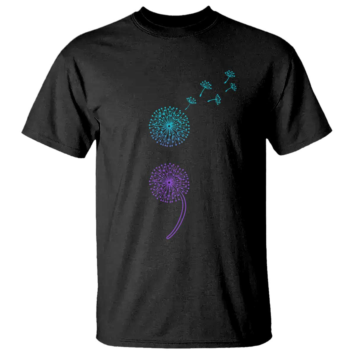 Semicolon Suicide Prevention Awareness Dandelion Graphic T Shirt