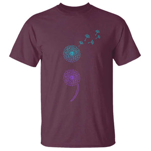 Semicolon Suicide Prevention Awareness Dandelion Graphic T Shirt