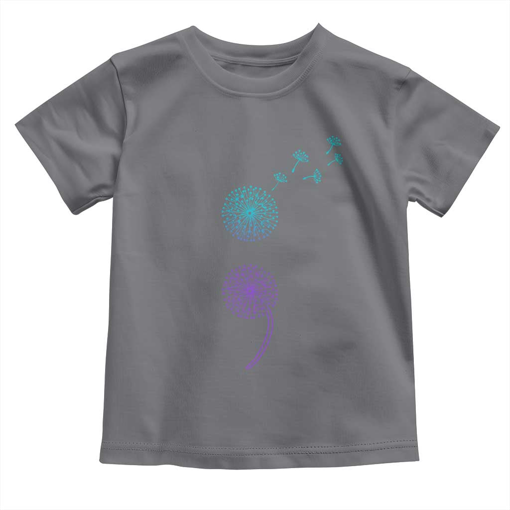Semicolon Suicide Prevention Awareness Dandelion Graphic Toddler T Shirt