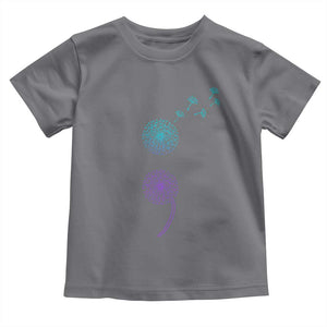 Semicolon Suicide Prevention Awareness Dandelion Graphic Toddler T Shirt