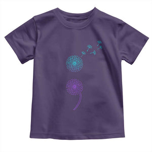 Semicolon Suicide Prevention Awareness Dandelion Graphic Toddler T Shirt