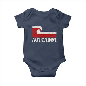 Aotearoa New Zealand Vintage Maori Flag Tino Rangatiratanga Baby Onesie
