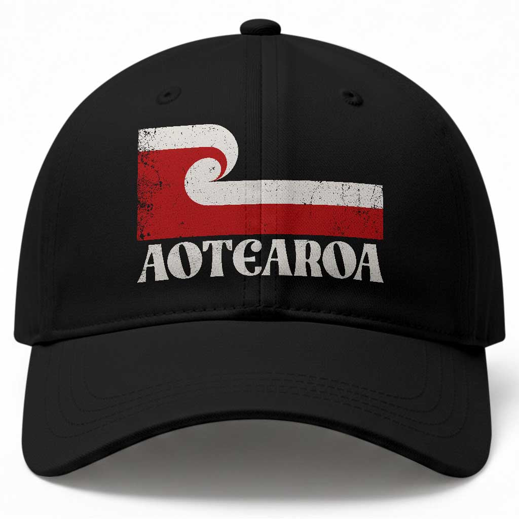 Aotearoa New Zealand Vintage Maori Flag Tino Rangatiratanga Baseball Cap