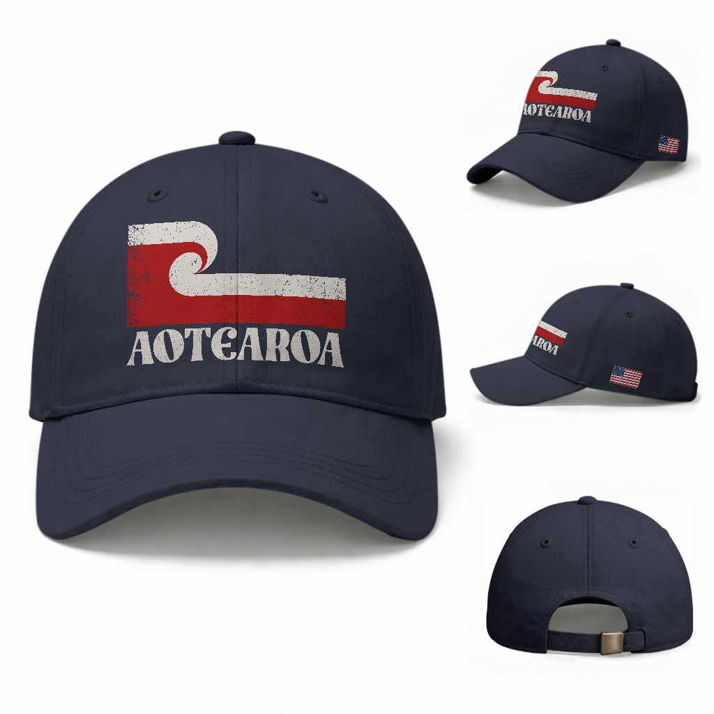 Aotearoa New Zealand Vintage Maori Flag Tino Rangatiratanga Baseball Cap